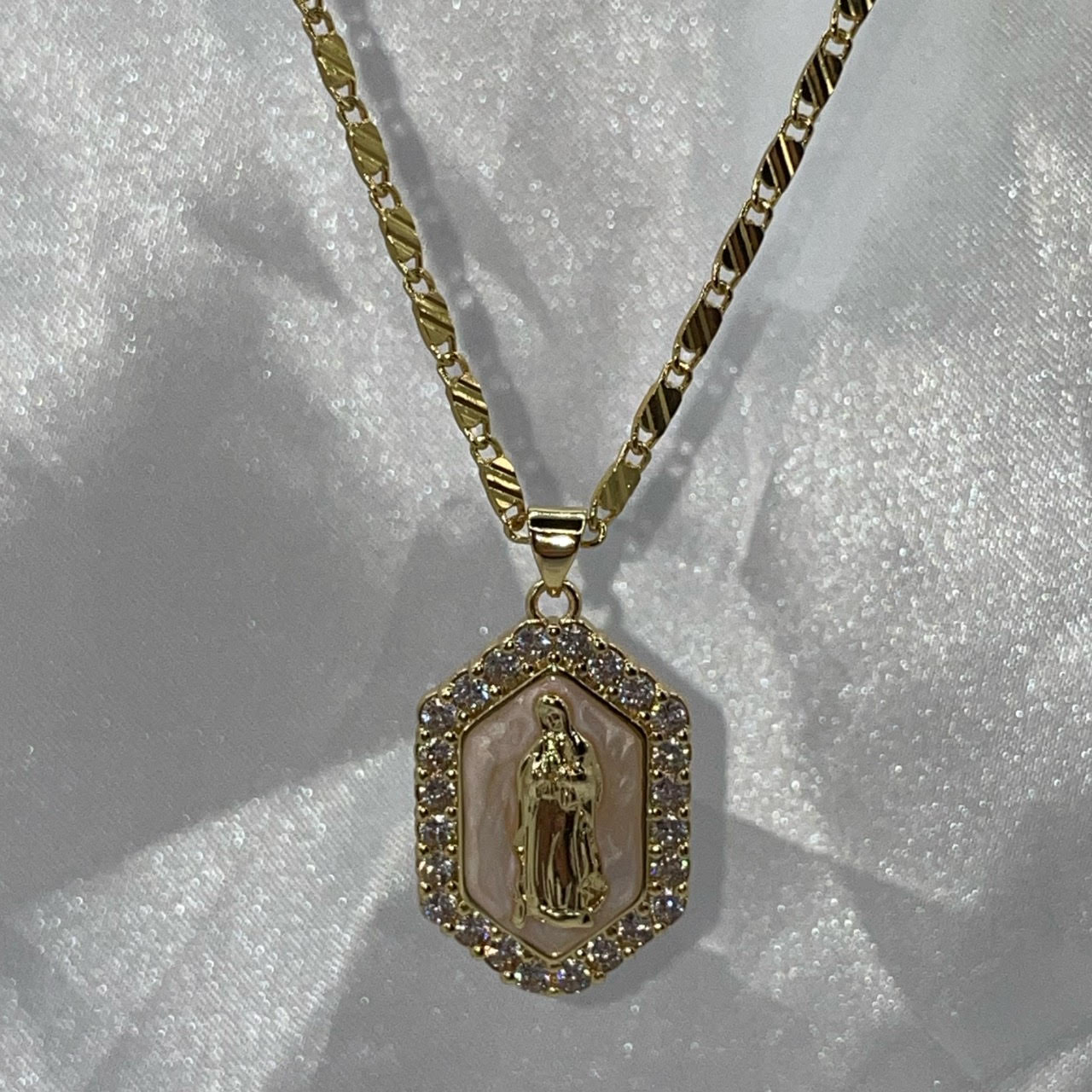 18k Gold Plated Virgencita Necklace