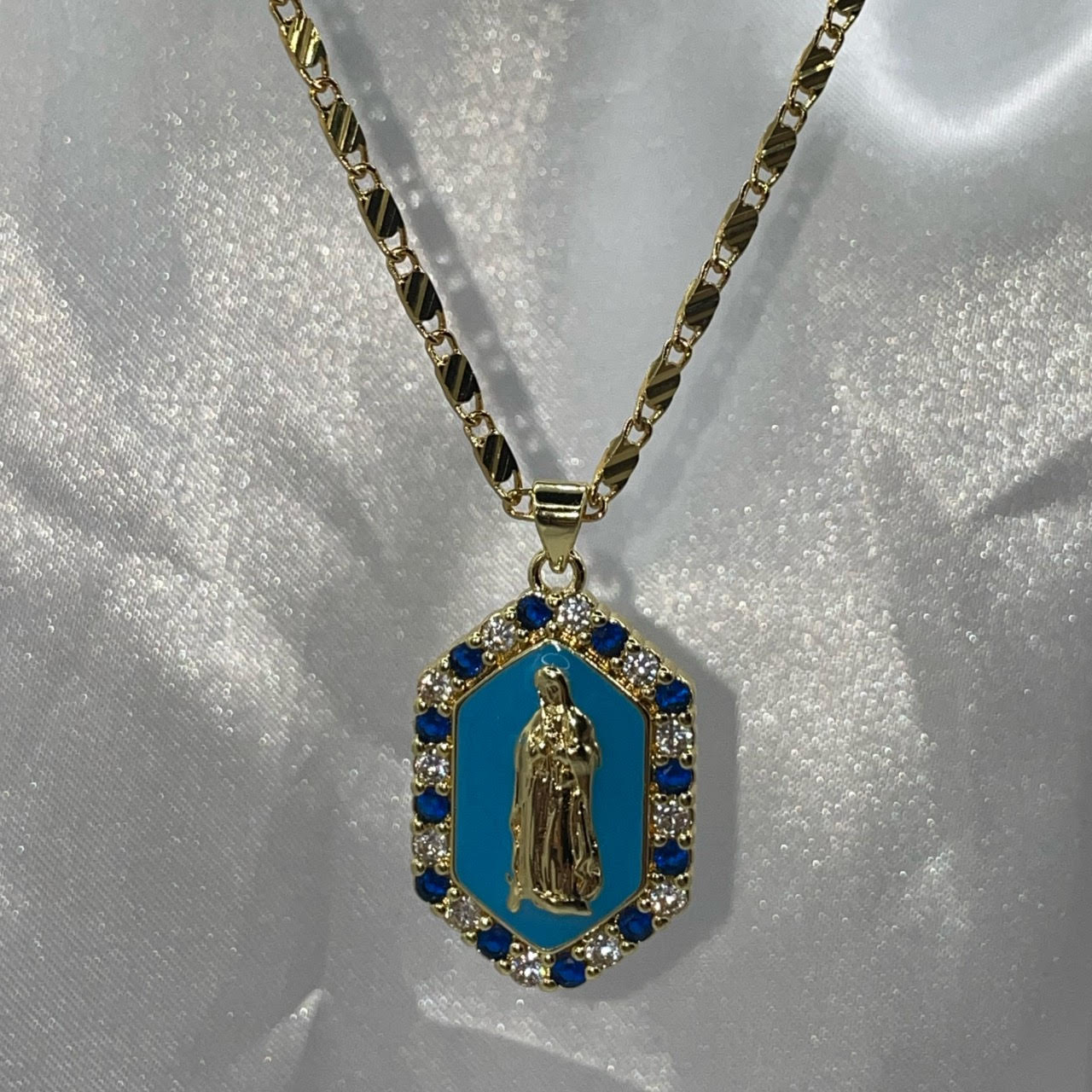 18k Gold Plated Virgencita Necklace