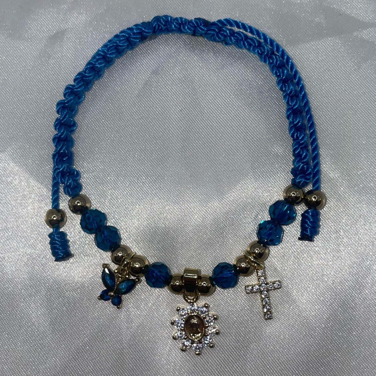 Virgencita Cross Bracelet