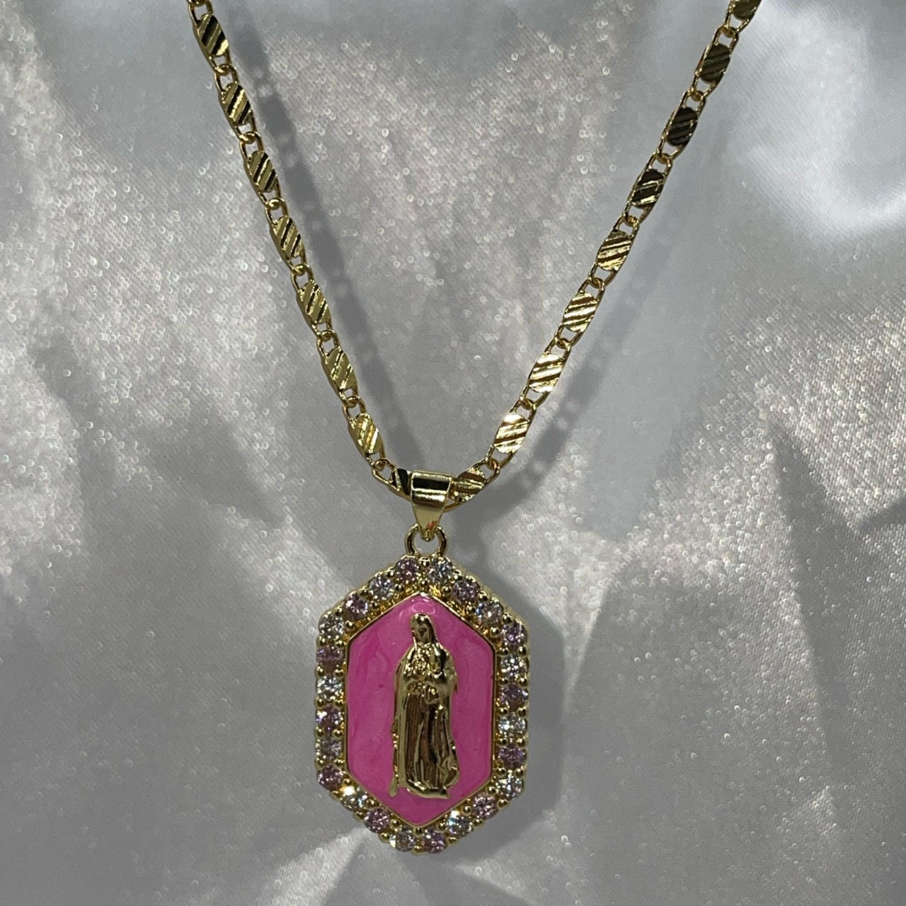 18k Gold Plated Virgencita Necklace