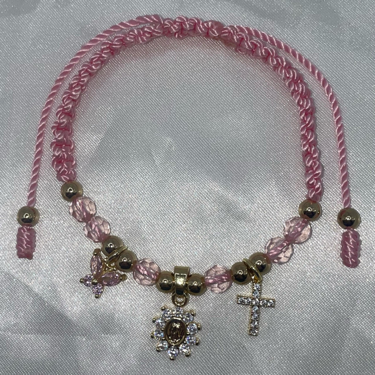 Virgencita Cross Bracelet