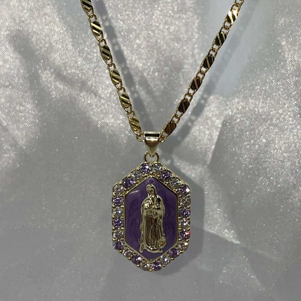 18k Gold Plated Virgencita Necklace