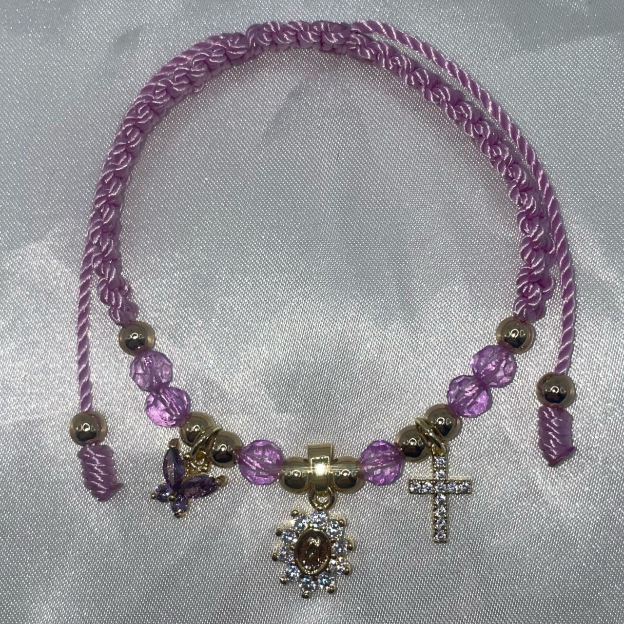 Virgencita Cross Bracelet