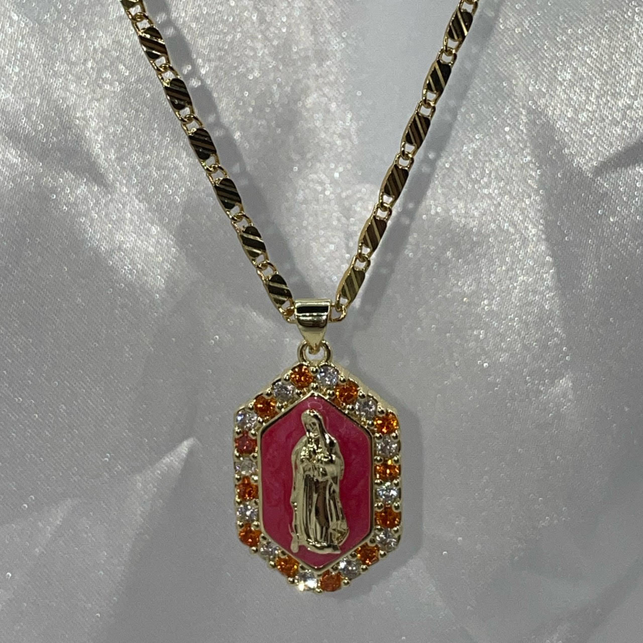 18k Gold Plated Virgencita Necklace