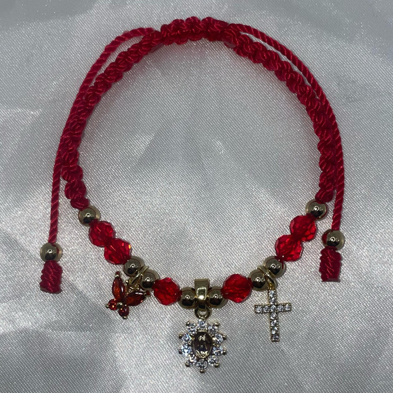 Virgencita Cross Bracelet