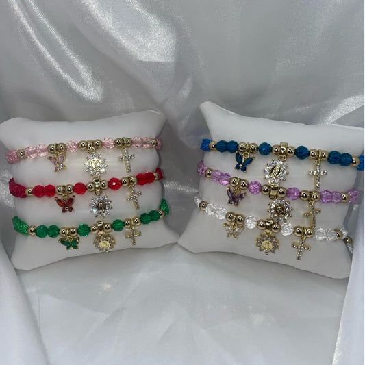 Virgencita Cross Bracelet